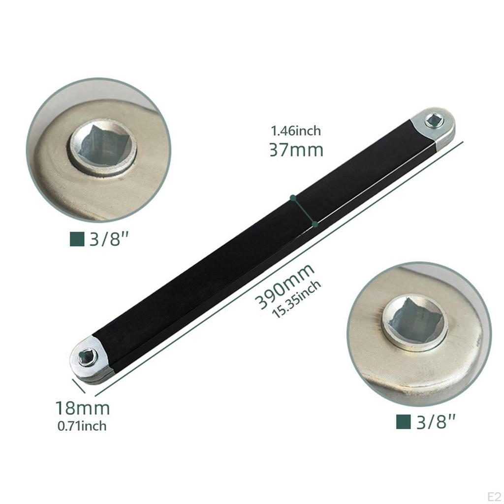 15" Verlängerungsschlüssel, Ratschenschlüssel, mit 1/2" 1/4" und 3/8" Vierkant-Antriebsadaptern, fest