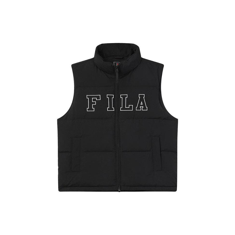New FILA Down Vest Unisex Jet Black F51U349903FBK