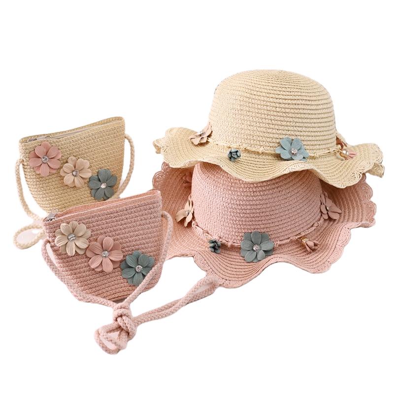 New Simple Female Big Flower Sunshade Straw Bucket Hat Breathable Summer Thin Sports Cycling Outdoor Fishing Travel Casual