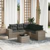 VidaXL Garden Lounge Set with Cushions 6 Pcs, Patio Sofas, Patio Furniture Set, Outdoor Furniture, Grey 3222559