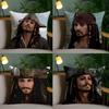 JjJohnny Depp Actor Pillow Case Pillow Case Plush Fabric Soft Double Sided Print Home Sofa High Quality Cushion