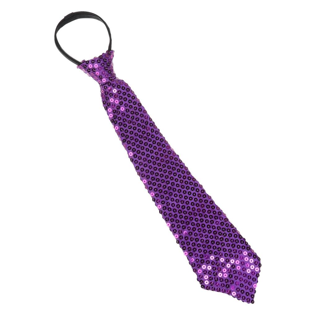 Cravatta Unisex Pre-annodata con Paillettes Cravatta Scintillante Glitter per Costume da Festa