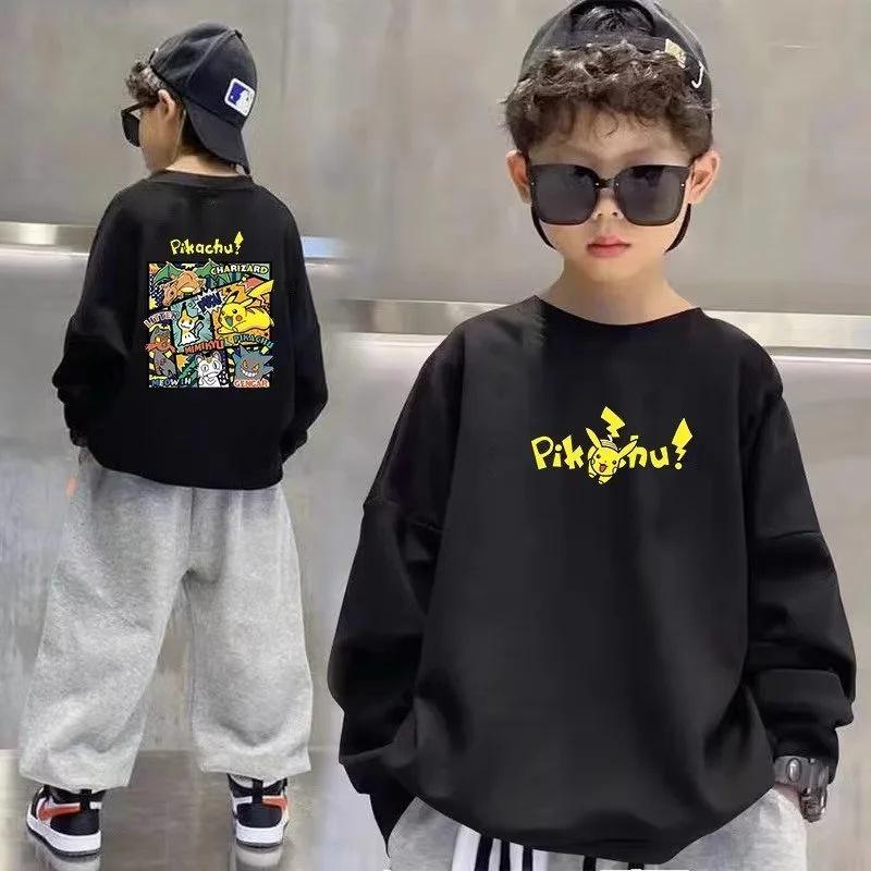 

Худи в уличном стиле для мальчиков, осень 2023 - Модная футболка с длинным рукавом для старших детей 110 cm