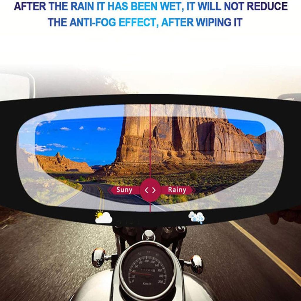 Motorcycle Helmet Clear Anti-Fog Rainproof Film Durable Helmet Lens  Sticker Moto Safety Driving  Accessories