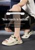 Men's Summer Non-Slip Thick Sole Sport Sandals: Dual-Use Beach/Outdoor Cushioned Slippers, Large Size