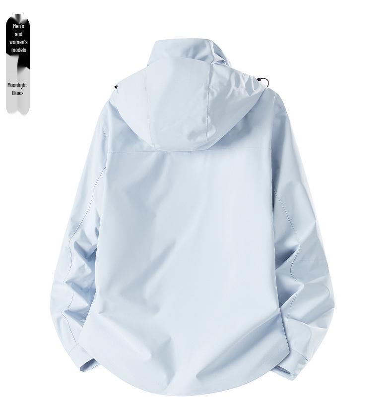 Trendy Brand Women's Blue Softshell Jacket - Windproof & Waterproof, 3-in-1 Autumn/Winter Outdoor Climbing & Mountaineering Apparel