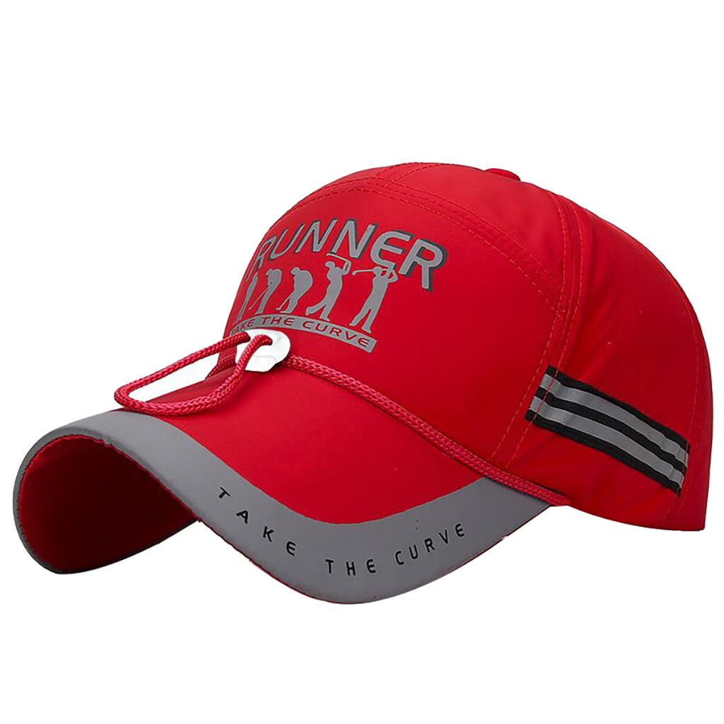 Reflective Running Cap A Quick Dry Hat for Men The Flashback 360 Sports Cap красный