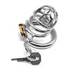 FRRK 304 Stainless Steel Chastity Device Comfortable Lock Large Cock Cage BDSM Chastity Cage for Man