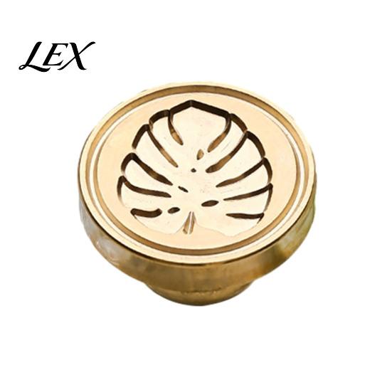 Handmade Stationery Accessory Wax Seal Stamp, Vintage Plant Pattern Head, Durable Flower Embossing Stamp Copper Head Replacement, for Envelope