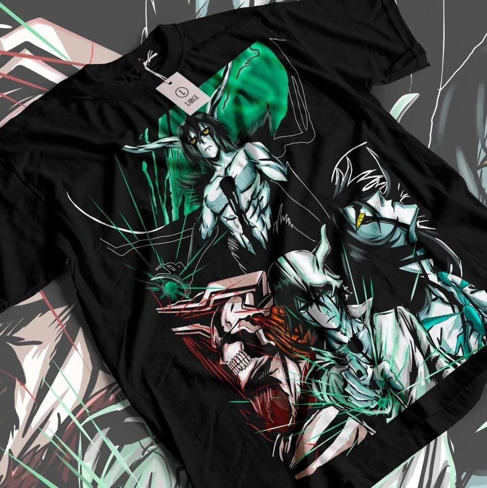 

Улькиорра Блич Футболка Сифер Ичиго Куросаки Манга Хоррор Аниме Футболка Все Размеры S