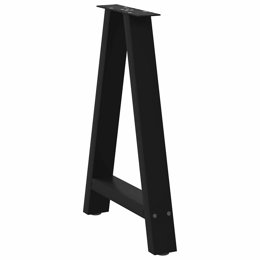 Vidaxl Nogi Do Stolika Kawowego, 2 Szt., Czarne, 50X(72-73) Cm, Stal