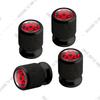 Car CNC Aluminum Japanese Anime Sharingan Eye Emblem For Lexus Honda Nissan Mitsubishi 4pcs Tire Valve Air Port Stem Cover Caps
