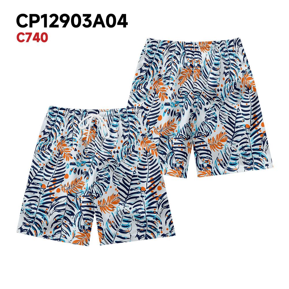 

European And American Tropical Rainforest Plant Elements Men S Casual Shorts Beach Pants XXS