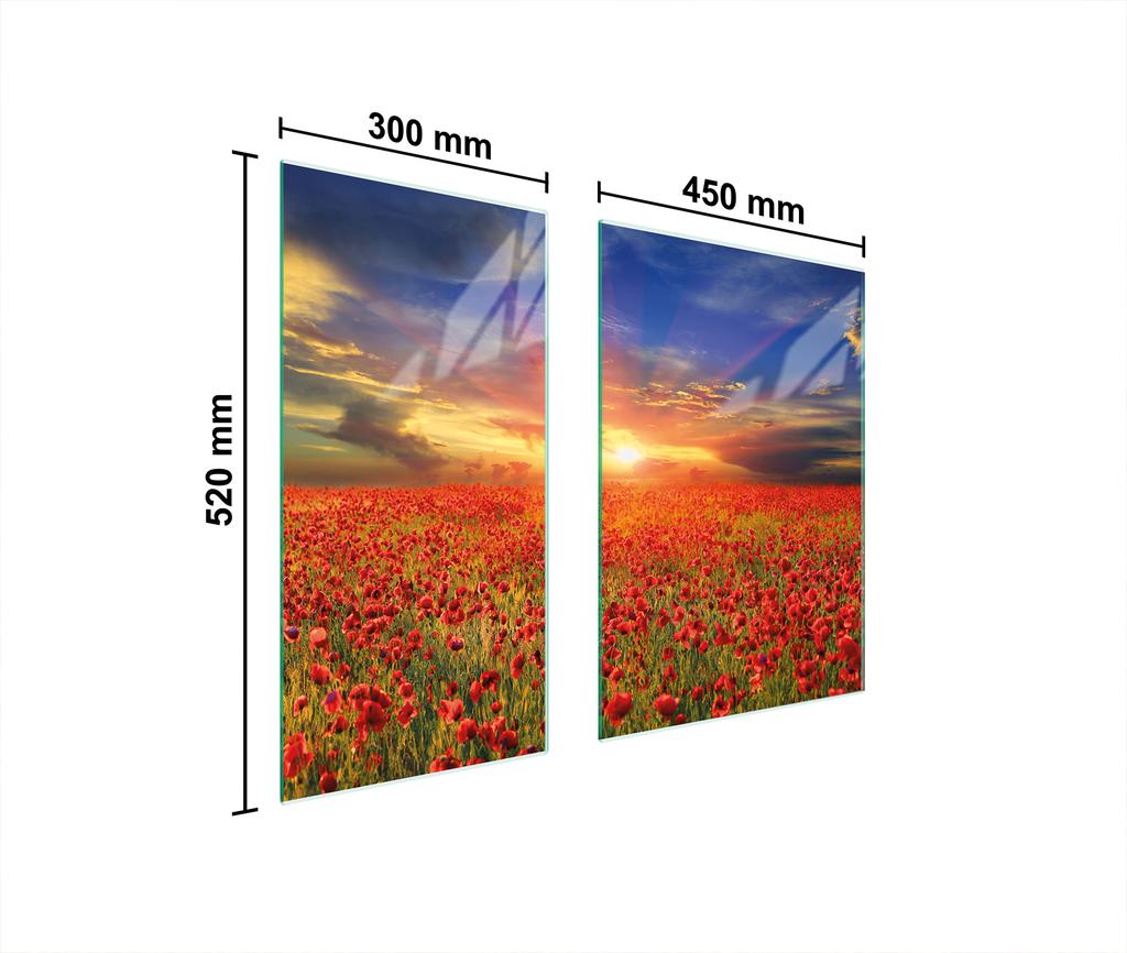 SZKLANA PŁYTA OCHRONNA DESKA 75x52 MAKI