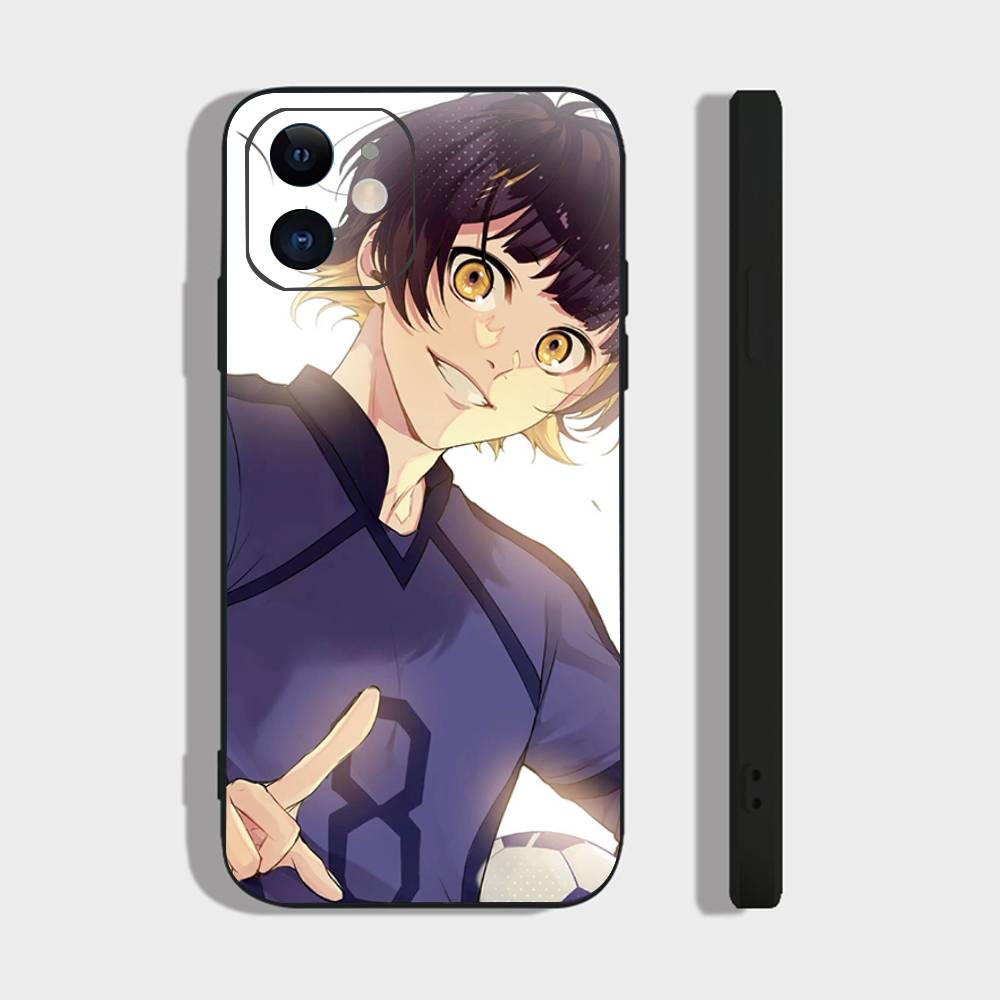 Meguru Bachira Anime BLUE LOCK Phone Case For IPhone 17 Air 16 15 14 13 Pro Max 11 12 Black Silicone Cover
