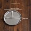 304 Stainless Steel 3-Compartment Meal Plate