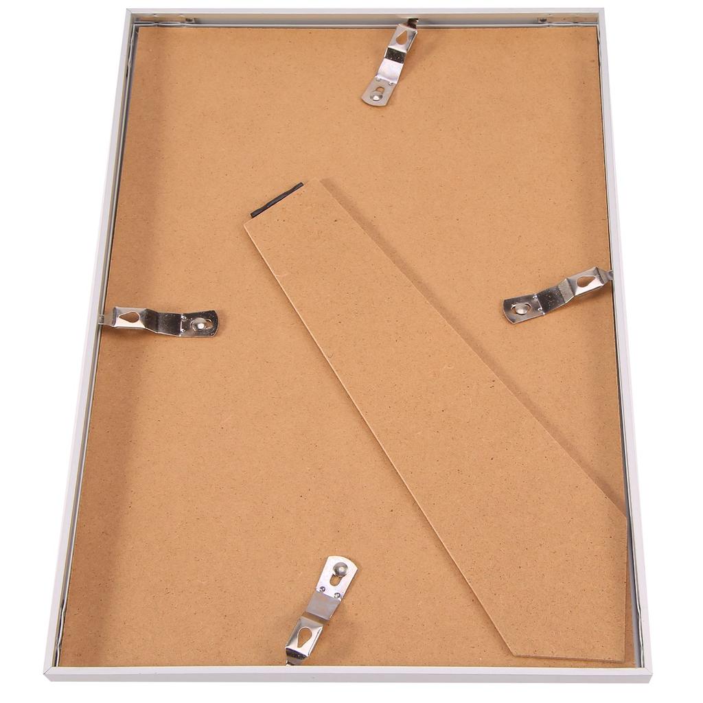 ABWR-2 Picture Frames, A4 Silver Picture Frames, With Unbreakable S, Picture Frames For Family Photos, 21X30 CM