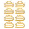 100Pcs Cup Shape Kids Paper Clips Yellow Small Paper Clips Decorative Cool Paper Clips  Book Marking