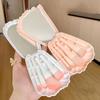 Acrylic Travel Makeup Brush Set Shell Acrylic Cosmetic Organizer Makeup Brush with Storage Bag