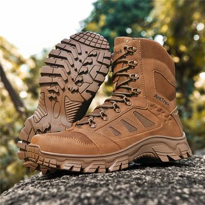 New Four Seasons Men's Outdoor Mountain Climbing and Field Training Military Boots, Tactical Boots,and Desert Hiking Ankle Boots