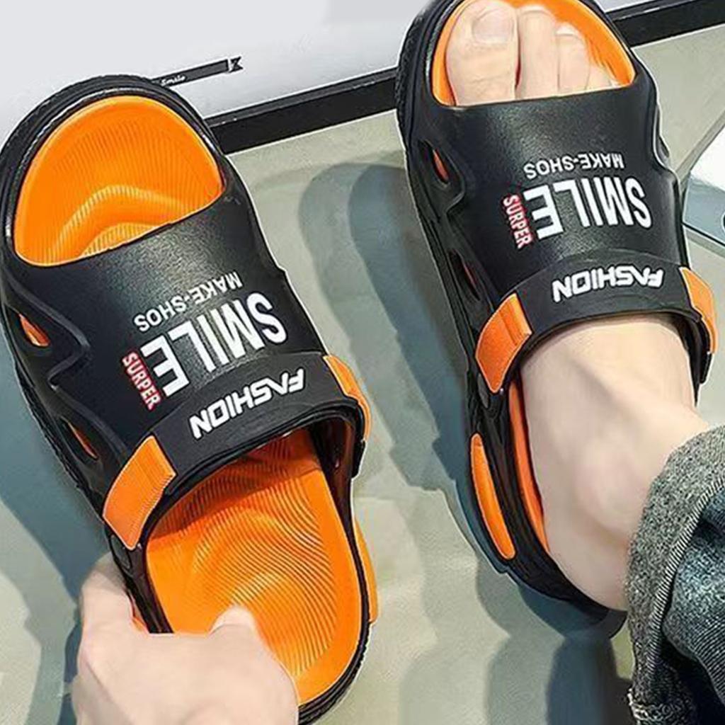 Men's Flip Flops For Outdoor Wear With Thick Soles And A Feeling Of Stepping Poop While Driving In Summer. Men's Cool Slippers