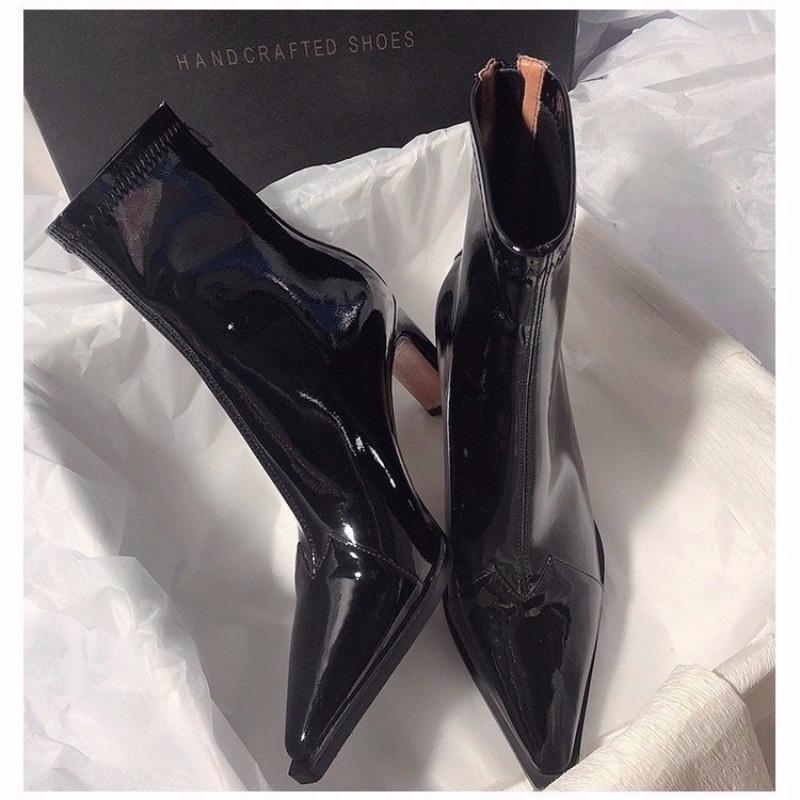 Fashion Sexy Women High Heels Ankle Boots Fashion Chunky Shoes Dress Party Elegant 2025 Winter Fashion Boots New Brand Pumps Botas Mujer