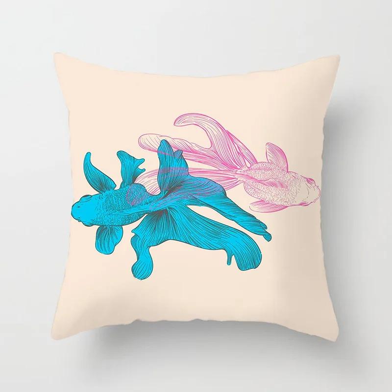 Office Living Room Home Pillowcases Various Animal Cartoon Pattern Pillowcases Car Ornaments