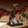 1868PCS Red Flame Monster Dinosaur Building Blocks Animal Model Bricks Set Ornament Creative Collectible Toys Birthday Gifts