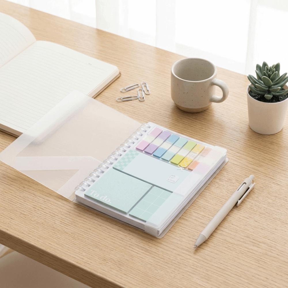 Loose-Leaf Memo Pads Morandi Color Reusable Repositionable Index Tabs Students