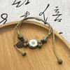 And Chic Ceramic Rope Floral Handcrafted Bracelet In Trendy Summer Aesthetic For Women