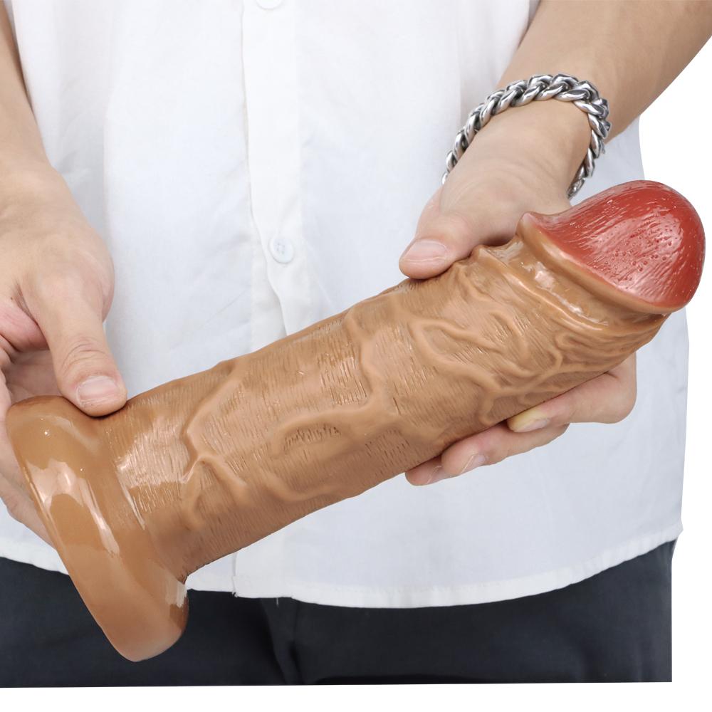Realistic Long Dildo Anal Plug with Suction Cup Big Penis Butt Plug Long Dick Sex Toys for Women Men Phallus Anal Dilator