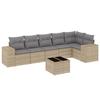 VidaXL Garden Lounge Set with Cushions 7 Pcs, Patio Sofas, Patio Furniture Set, Outdoor Furniture, Beige 3254936