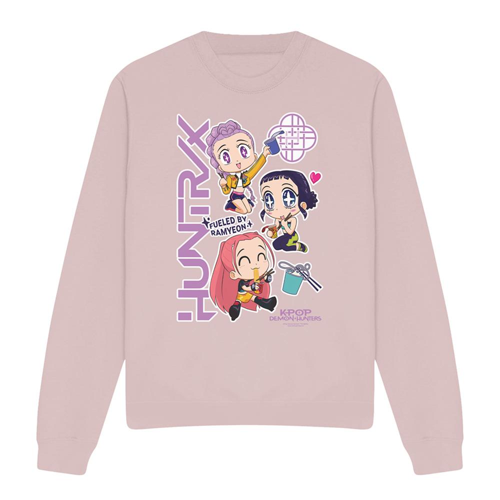 K-Pop Demon Hunters Unisex Adult Huntrix Ramyeon Chibi Sweatshirt