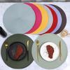 38cm Round Braided Tableware Mat Washable Anti Slip Dining Table Bowl Placemats Heat-Resistant Drink Cup Pad Coasters Home Decor