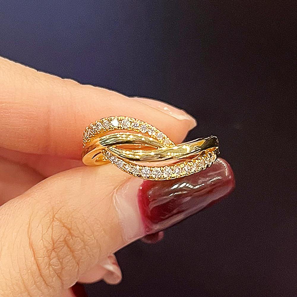 Fashion Women's Rings for Wedding Accessories with Cubic Zirconia Statement Female Rings Fancy Gift High Quality Jewelry