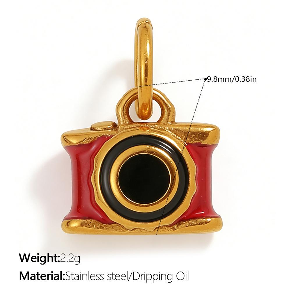 Yori 1Pc Exquisite Waterproof Castle Rocking Horse Shaped Pendant for Women Charms Golden DIY Accessories StainlessSteel Jewelry
