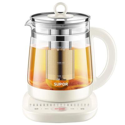 SUPOR 1.5L Wielofunkcyjny Elektryczny Czajnik Zdrowotny i Herbaciany Wtyczka CN (adapter w zestawie)