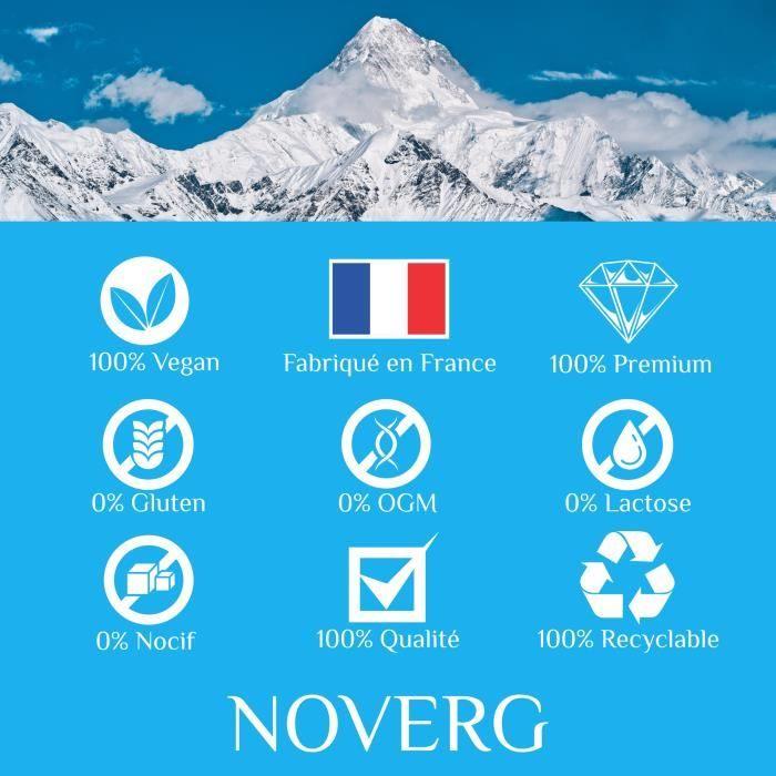 Complément alimentaire - noverg - peau nette - 60 gélules - vegan - acné et imperfections - fabriqué en france