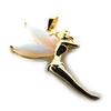 Les Trésors De Lily [C9354] - Gold Plated Pendant 'Tinkerbell' Boreal White - 20x27 Mm