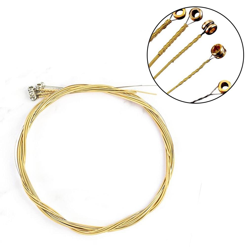 10 Sets of 6 Guitar Strings Replacement Steel String for Acoustic Guitar 1st-6th