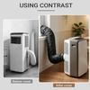 Ac Hose Insulation Sleeve Fits 5.8-6 Inch Waterproof Protector Portable Air Conditioner Hose Insulation Wrap For Living Room