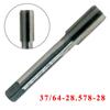 37/64 - 28 (.578-28, .578x28) Hochwertiger HSS-Gewindebohrer mit 4 Schneiden