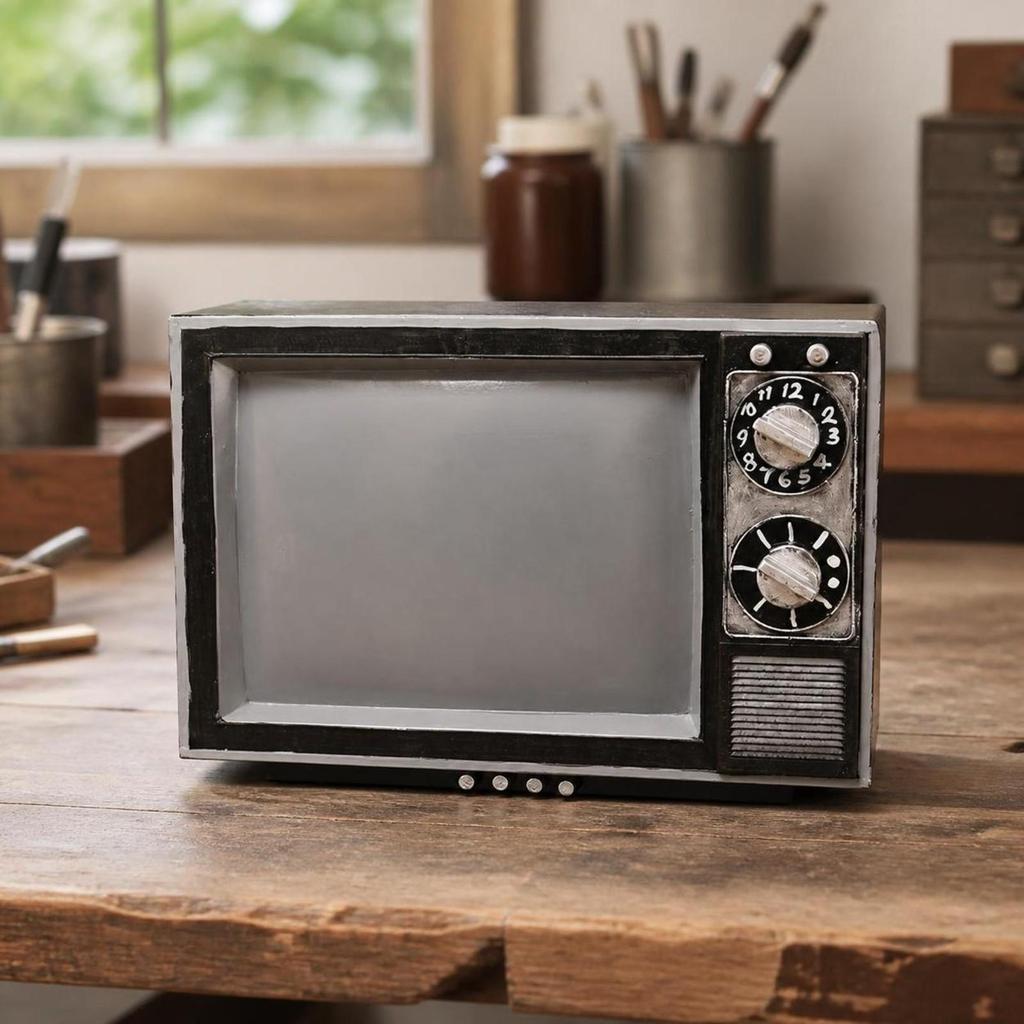 Nostalgic TV Ornament classic television Ornament, Lightweight, for Bookshelf,