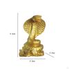 Chinese Zodiac Ingots Snake Statue Cobra Figurine Resin Sculpture Feng Shui Table Decoration Animal