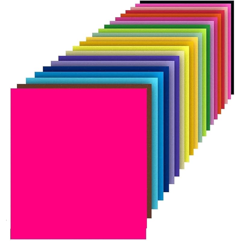 ECLET Neon Origami Paper 15 cm X 15 cm Pack of 100 Sheets (10 sheet x 10 color)Fluorescent Color Both Side Coloured For