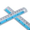 6in & 12in Straight Edges Ruler with Imperials and Metric Measurements Stainless Steel Ruler Set for Project Crafting