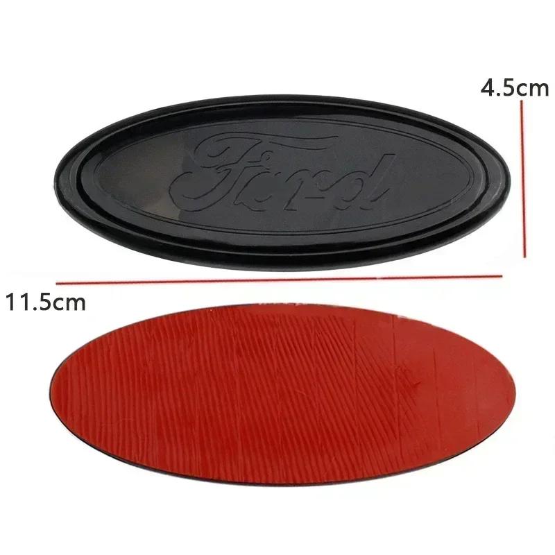 115x45mm ABS Car Rear Badge Front Hood Bonnet Emblem Accessories for Focus Fiesta Mondeo F150 Ranger Fusion Kuga