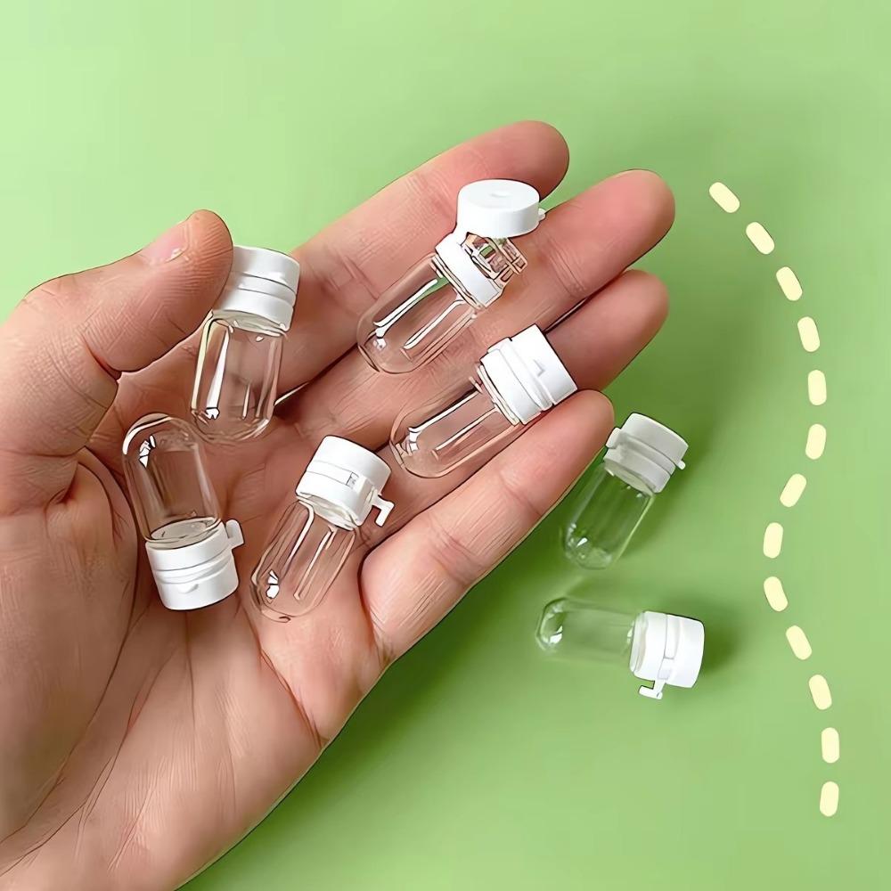 2/5pcs Clear Leak-Proof Travel Bottle for Makeup Remover & Lotion, Portable Dispenser with Flip-Top Essence Bottled Separately