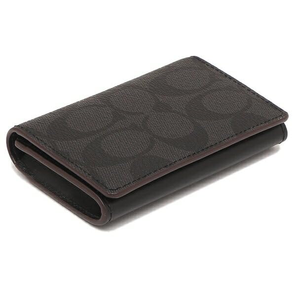 Coach Signature Black Card Case, Men's, Outlet, 91633 QBLWO [Used]