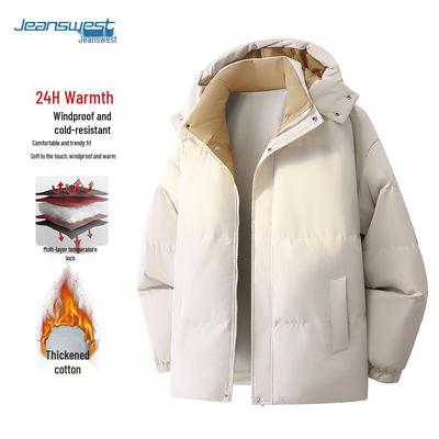 JEANSWEST Men's Hooded Padded Winter Jacket